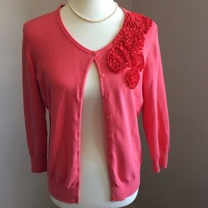 The Limited Cardigan w/ floral detail